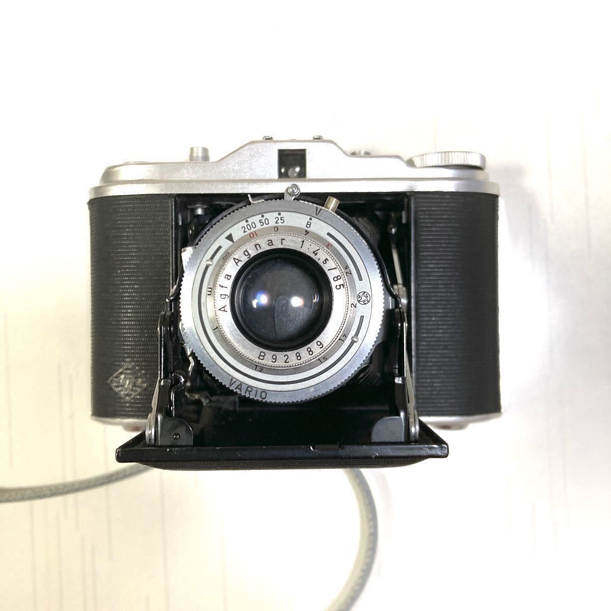 ドイツ製　Agnar 1:4.5/85mm    ブローニー120ロールフイルム使用　蛇腹式中判カメラ