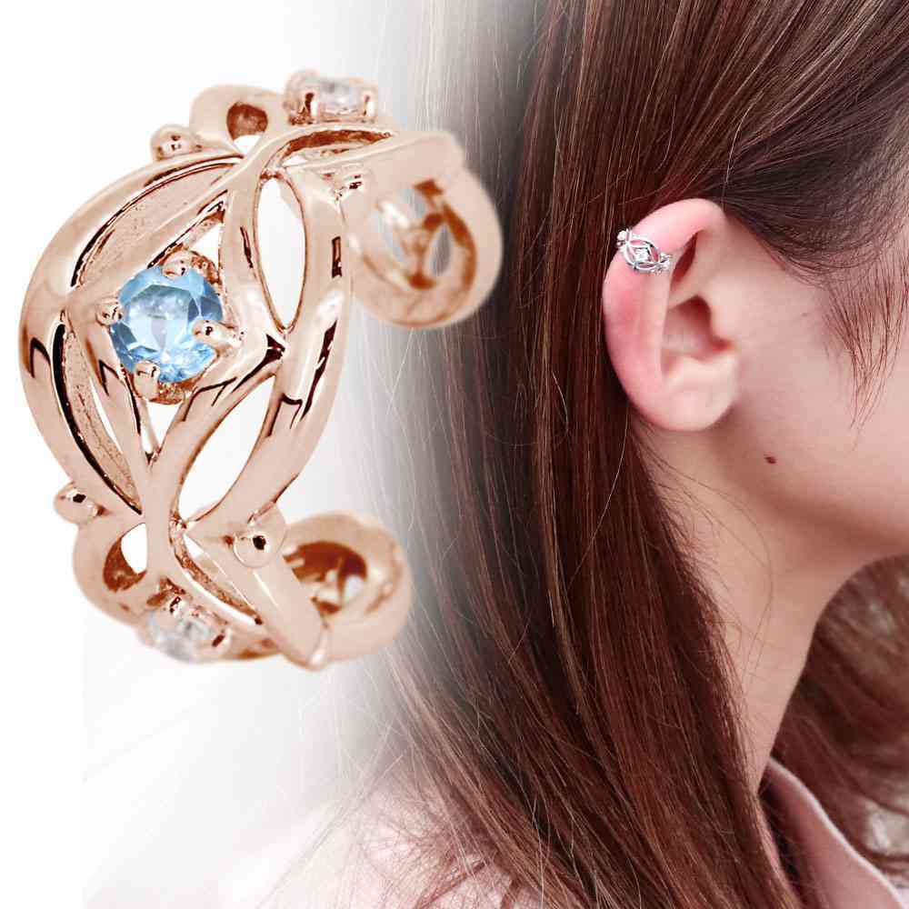 送料無料/新品】 フック ピアス 18k パールキャッチ ブルートパーズ