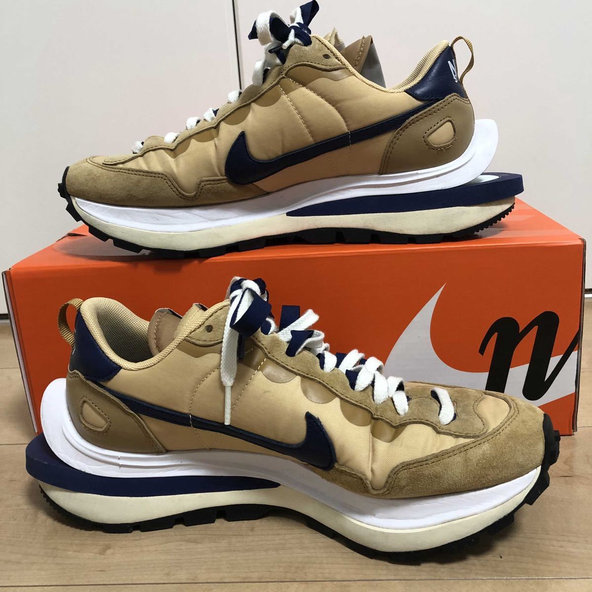 SACAI × NIKE VAPOR WAFFLE SESAME AND BLUE VOID サカイ×ナイキ ヴェイパー ワッフル セサミ アンド ブルーボイド 27.5_画像3