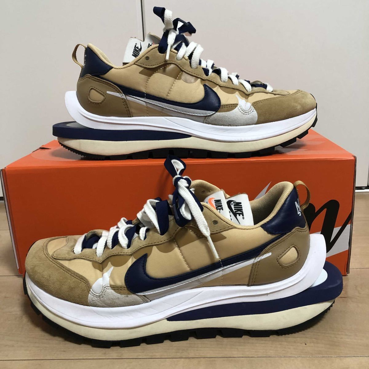 SACAI × NIKE VAPOR WAFFLE SESAME AND BLUE VOID サカイ×ナイキ ヴェイパー ワッフル セサミ アンド ブルーボイド 27.5_画像2