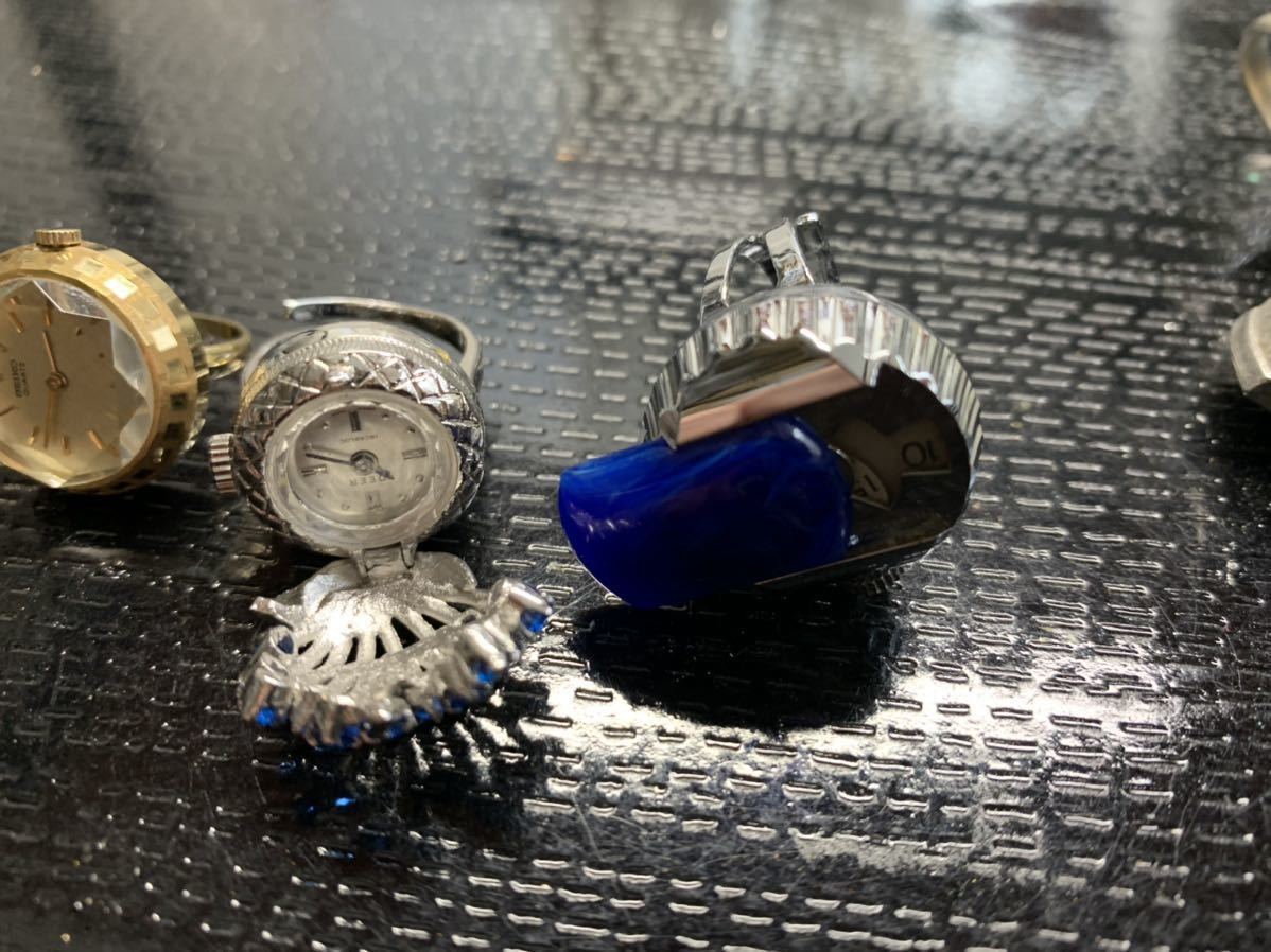 指輪 時計 7本 大量 SEIKO セイコー 機械式 手巻き クォーツ 指輪 時計 7本 大量 SEIKO セイコー 機械式 手巻き クォーツ