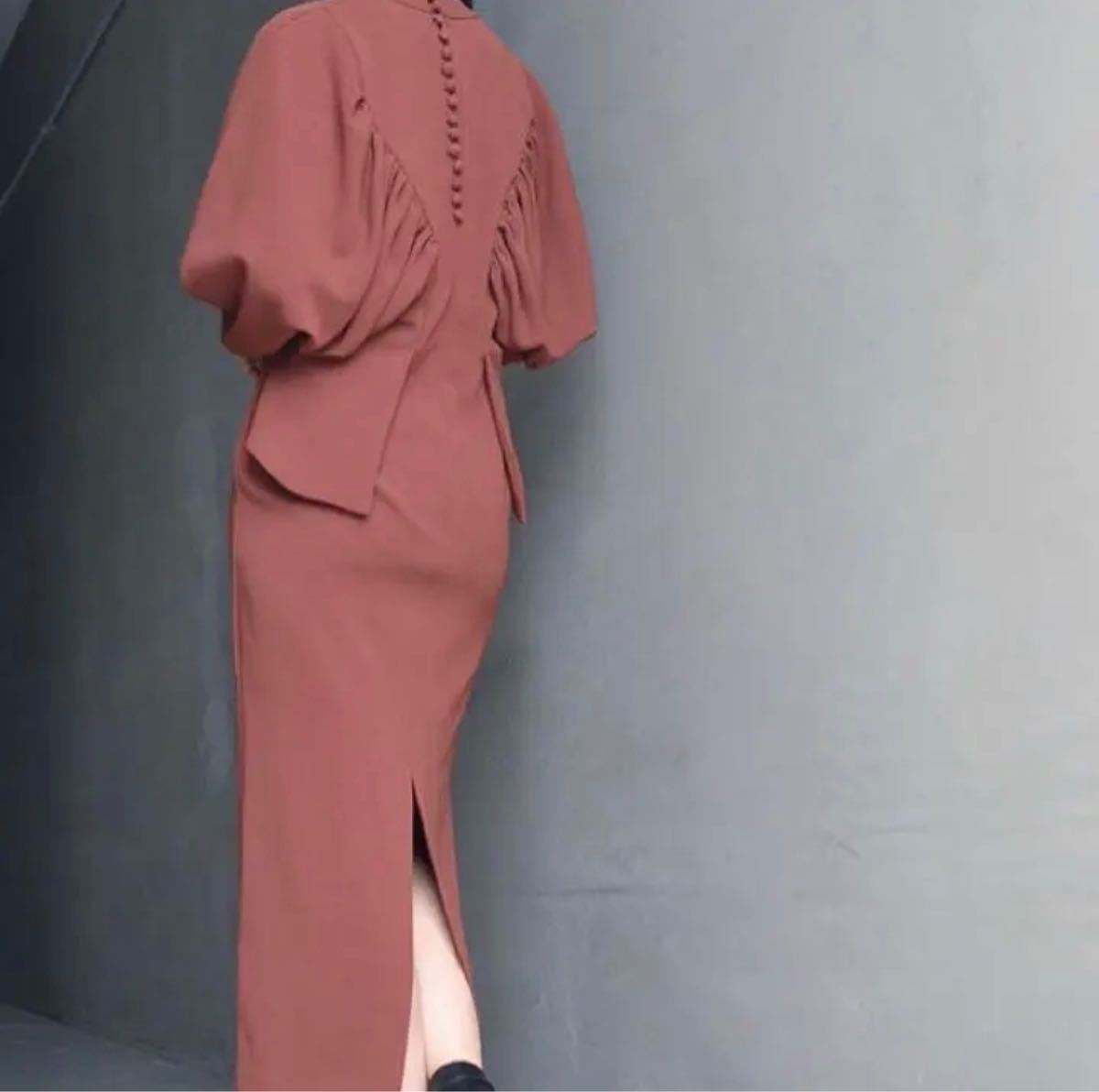 mame kurogouchi MameBack Volume Peplum Dress 入手困難 | alfasaac.com