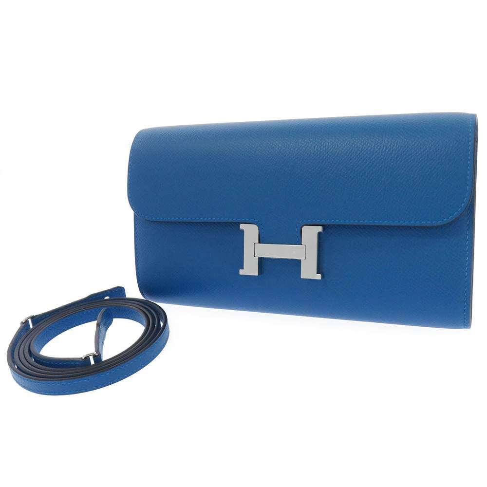 新品 コンスタンス 長財布 エルメス トゥーゴー 財布 HERMES U刻印 ヴォーエプソン ミコノス/シルバー金具 ロング 女性用財布 新品 コンスタンス 長財布 エルメス トゥーゴー 財布 HERMES U刻印 ヴォーエプソン ミコノス/シルバー金具 ロング 女性用財布