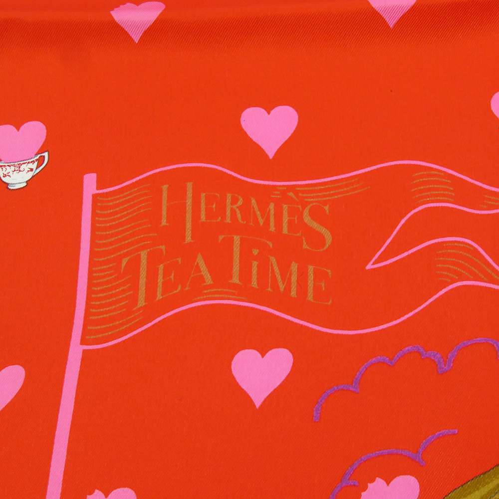 エルメス スカーフ カレ70 エルメス ティータイム・メダイヨン Hermes