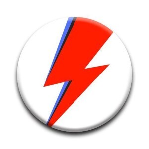 David Bowie / David * bow i[Bolt 1.25 inch Rd. Button] значок /bachi/ официальный товары 