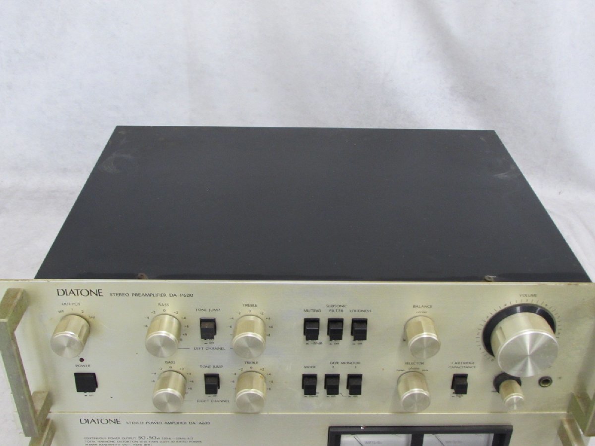 ☆ DIATONE ダイヤトーン DA-A600 パワーアンプ DA-P600 プリアンプ