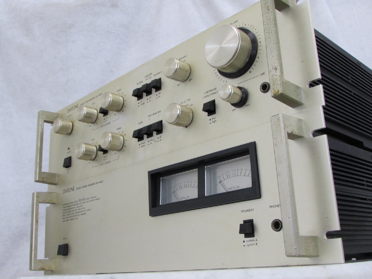 ☆ DIATONE ダイヤトーン DA-A600 パワーアンプ DA-P600 プリアンプ