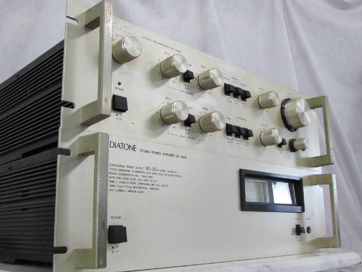 ☆ DIATONE ダイヤトーン DA-A600 パワーアンプ DA-P600 プリアンプ