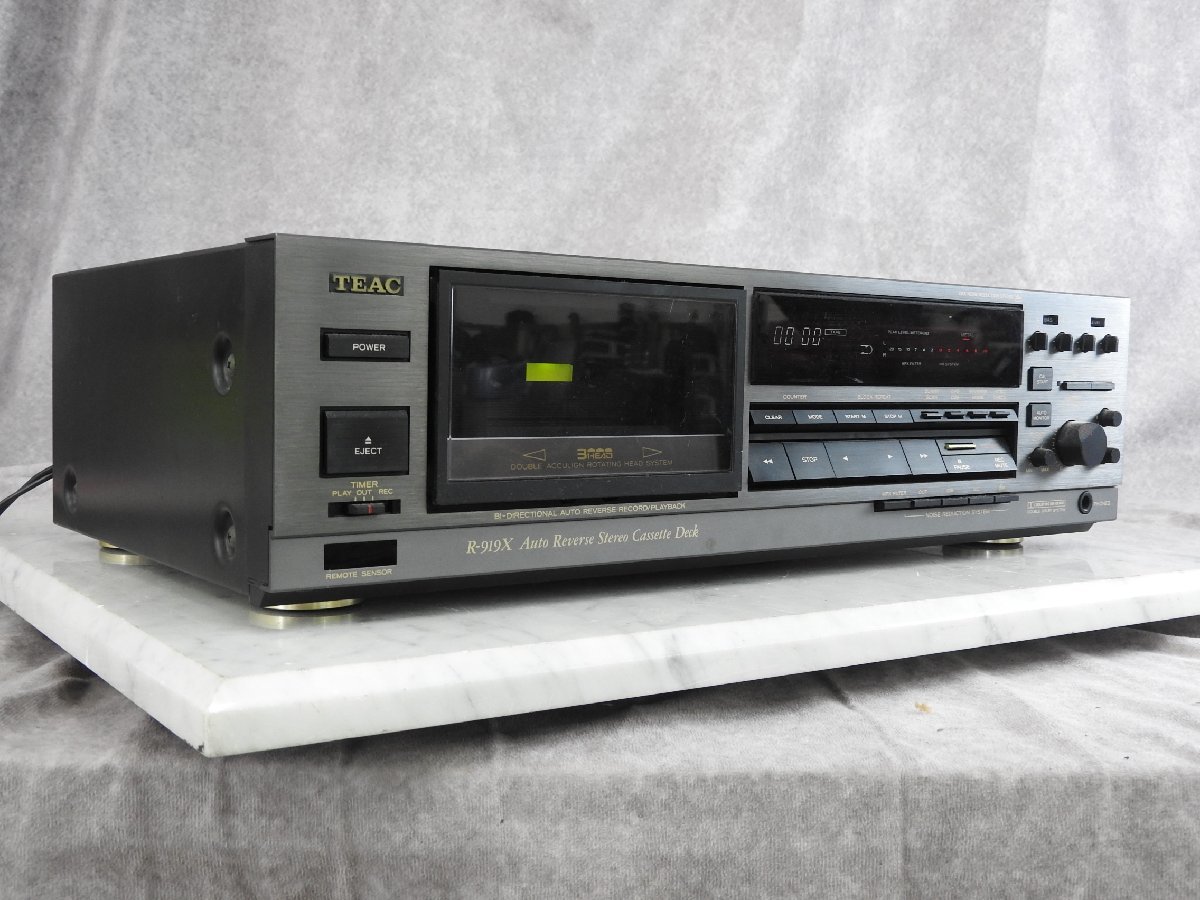直販割 - C5)TEAC 3ヘッドオートリバースカセットデッキ R-919X 再生