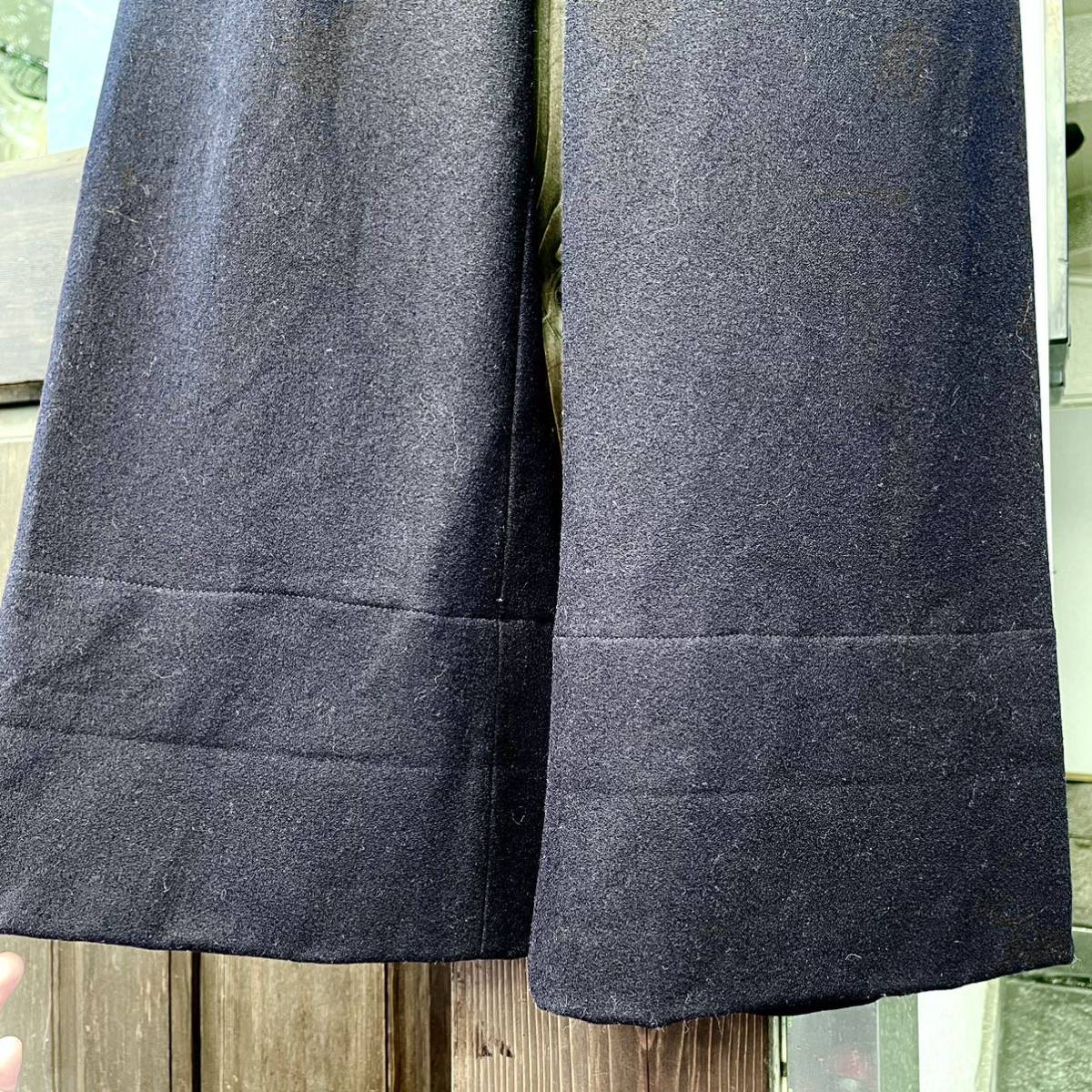 3-40s vintage US NAVY шерсть sailor брюки темный темно-синий serval