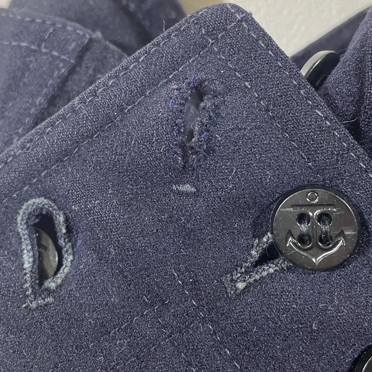 3-40s vintage US NAVY шерсть sailor брюки темный темно-синий serval