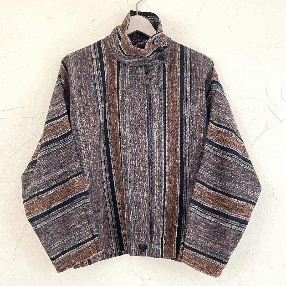 55%以上節約 アメリカ製 vintage ストライプ ユニオンチケット ドルマンスリーブ JKT ハイネック Mサイズ 55%以上節約 アメリカ製 vintage ストライプ ユニオンチケット ドルマンスリーブ JKT ハイネック Mサイズ