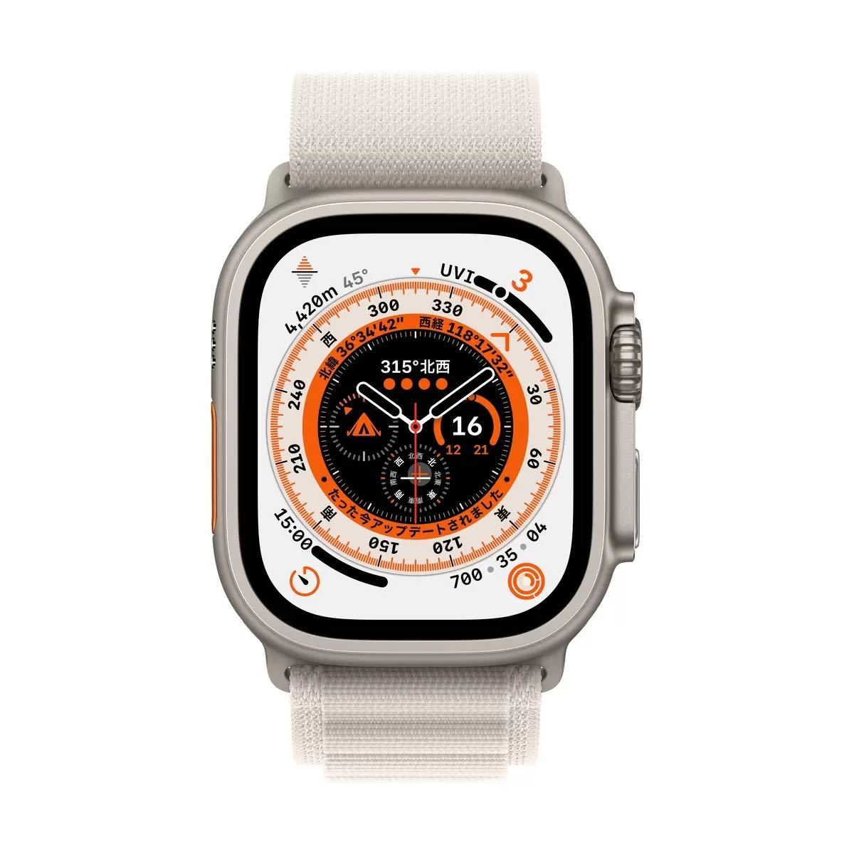 高額売筋】 新品未使用 Apple Watch ULTRA Titanium 49mm GPS セルラー