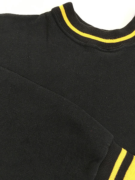 古着 90s USA製 NHL 「Pittsburgh Penguins」 ペンギンズ リバース スウェット トレーナー L 古着_画像8