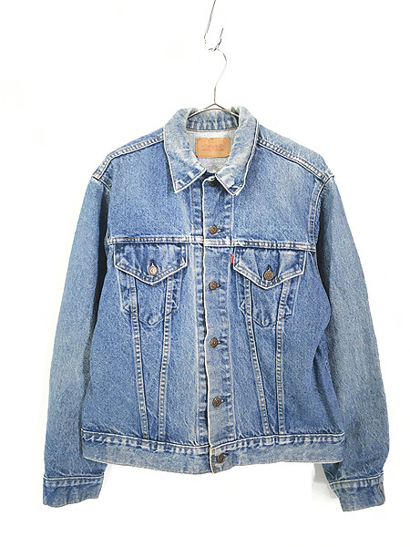 古着 80s USA製 Levi's 70505 ブルー デニム ジャケット Gジャン 42_画像1