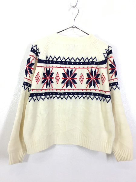 最高の品質の ニット ラグラン フロント デザイン ノルディック Penney JC 70s 古着 レディース セーター 古着 M Mサイズ 最高の品質の ニット ラグラン フロント デザイン ノルディック Penney JC 70s 古着 レディース セーター 古着 M Mサイズ