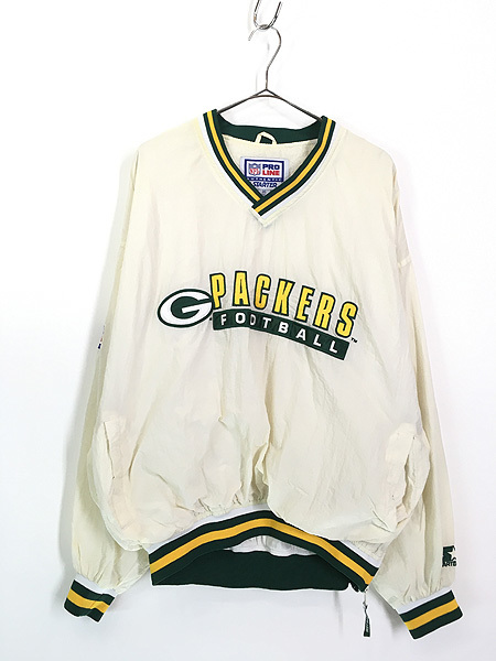 古着 90s NFL Green Bay Packers パッカーズ プルオーバー ナイロン