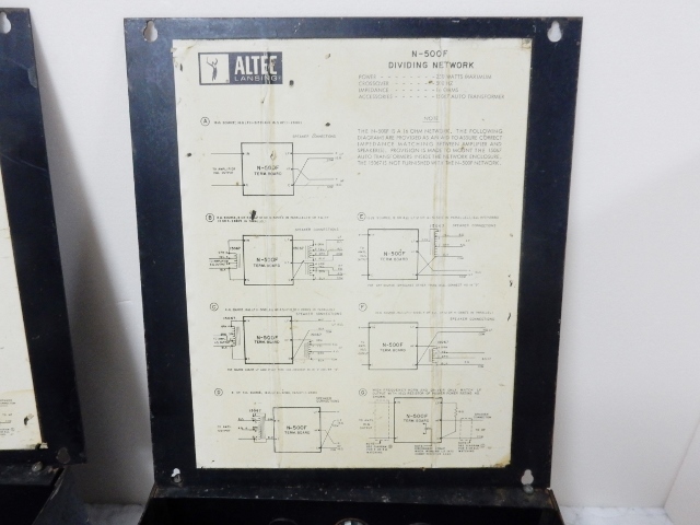 貴重 ★ ALTEC N-500-F ネットワーク ★(ペア)A5などに使用 3