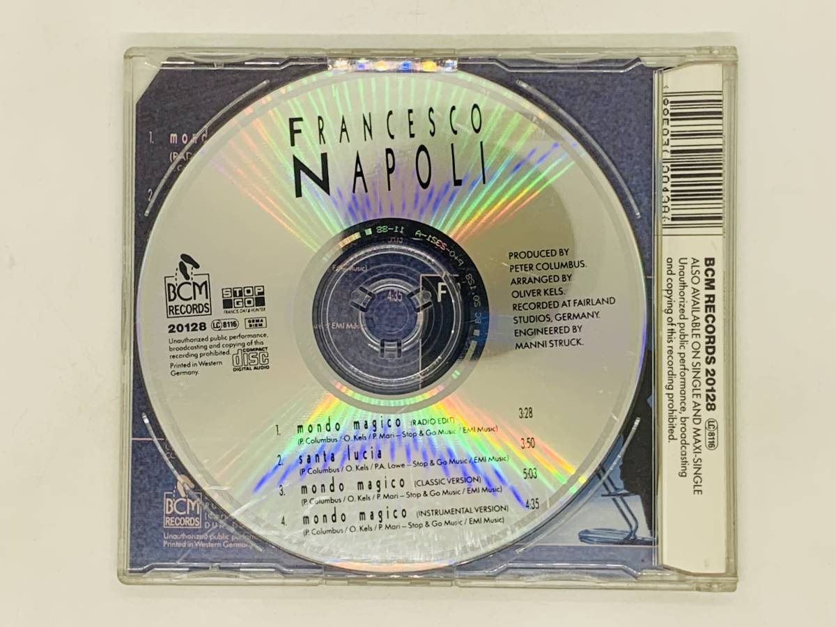即決CD 独盤 ヨーロッパ FRANCESCO NAPORI / MONDO MAGICO / Germany Y35_画像3