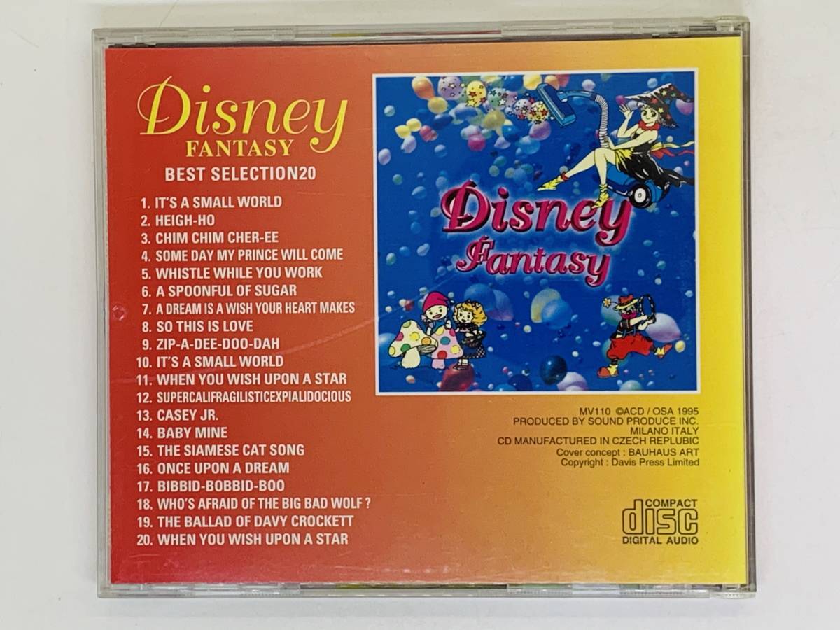 即決CD ディズニーファンタジー ベストセレクション 20 / DISNEY FANTASY BEST SELECTION 20 / HEIGH-HO BABY MINE アルバム Z17_画像2