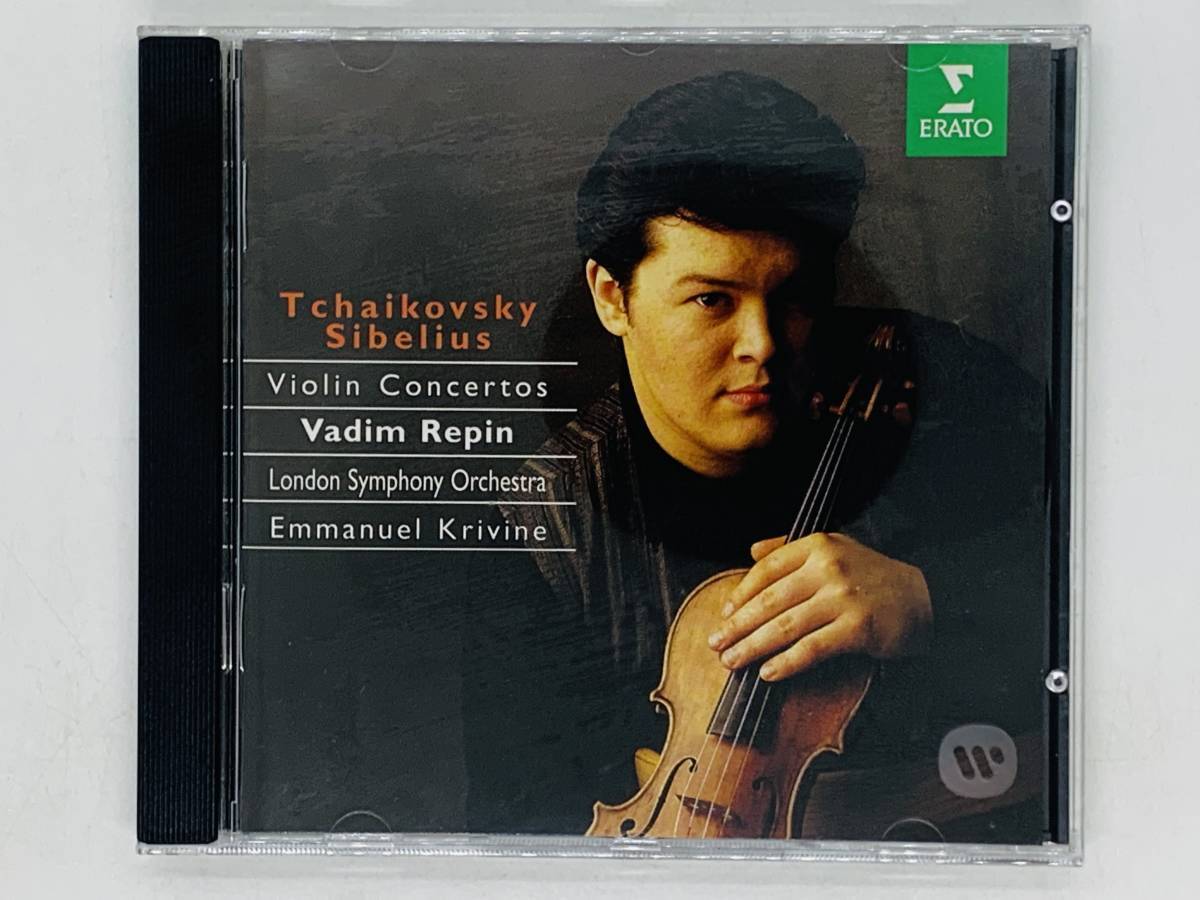 即決CD TCHAIKOVSKY SIBELIUS VIOLIN CONCERTOS / REPIN / KRIVINE / シベリウス チャイコフスキー ヴァイオリン ERATO Y30_画像1