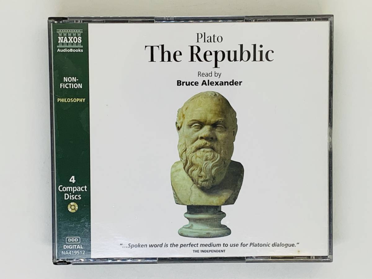  быстрое решение 4CD Plato THE REPUBLIC / Read by Bruce Alexander / pra тонн философия человек аудио книжка очень редкий редкий Z43