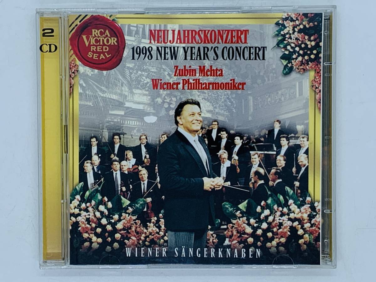 即決2CD 1998 New Year's Concert / Wiener Philharmoniker / Zubin Mehta / RCA VICTOR RED SEAL アルバム 2枚組 Y06の画像1