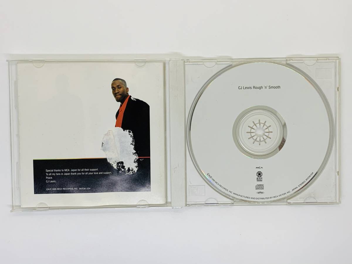 即決CD CJ LEWIS / ROUGH N' SMOOTH / ルイス ラフ・アンド・スムーズ / Anytime Left & Right Rolling / 帯付き アルバム Z31_画像3