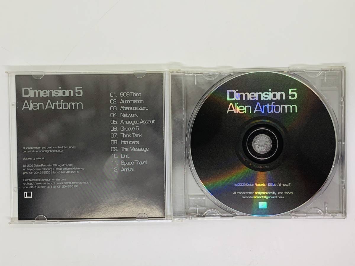 即決CD オランダ Dimension 5 / Alien Artform / 909 Thing Automation Analogue Assault Arrival / アルバム 激レア 希少 N06_画像4