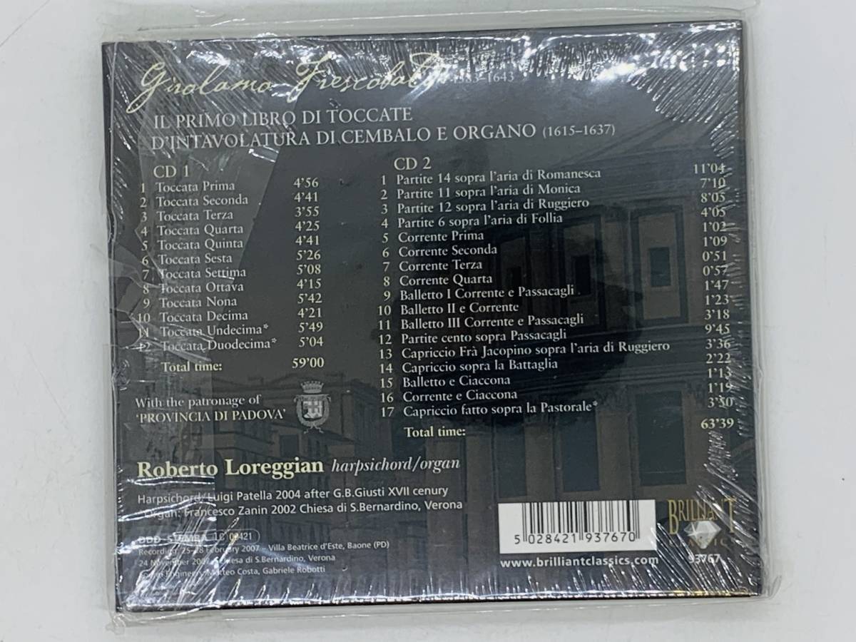 即決2CD FRESCOBALDI TOCCATAS & PARTITAS / Roberto Loreggian / Harpsichord / フレスコバルディ作品集 アルバム 激レア P04_画像2