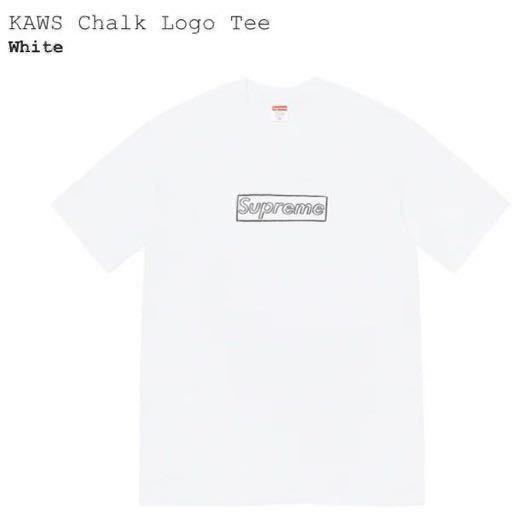 supreme kaws chalk logo シュプリーム Tシャツ Sサイズ sariater