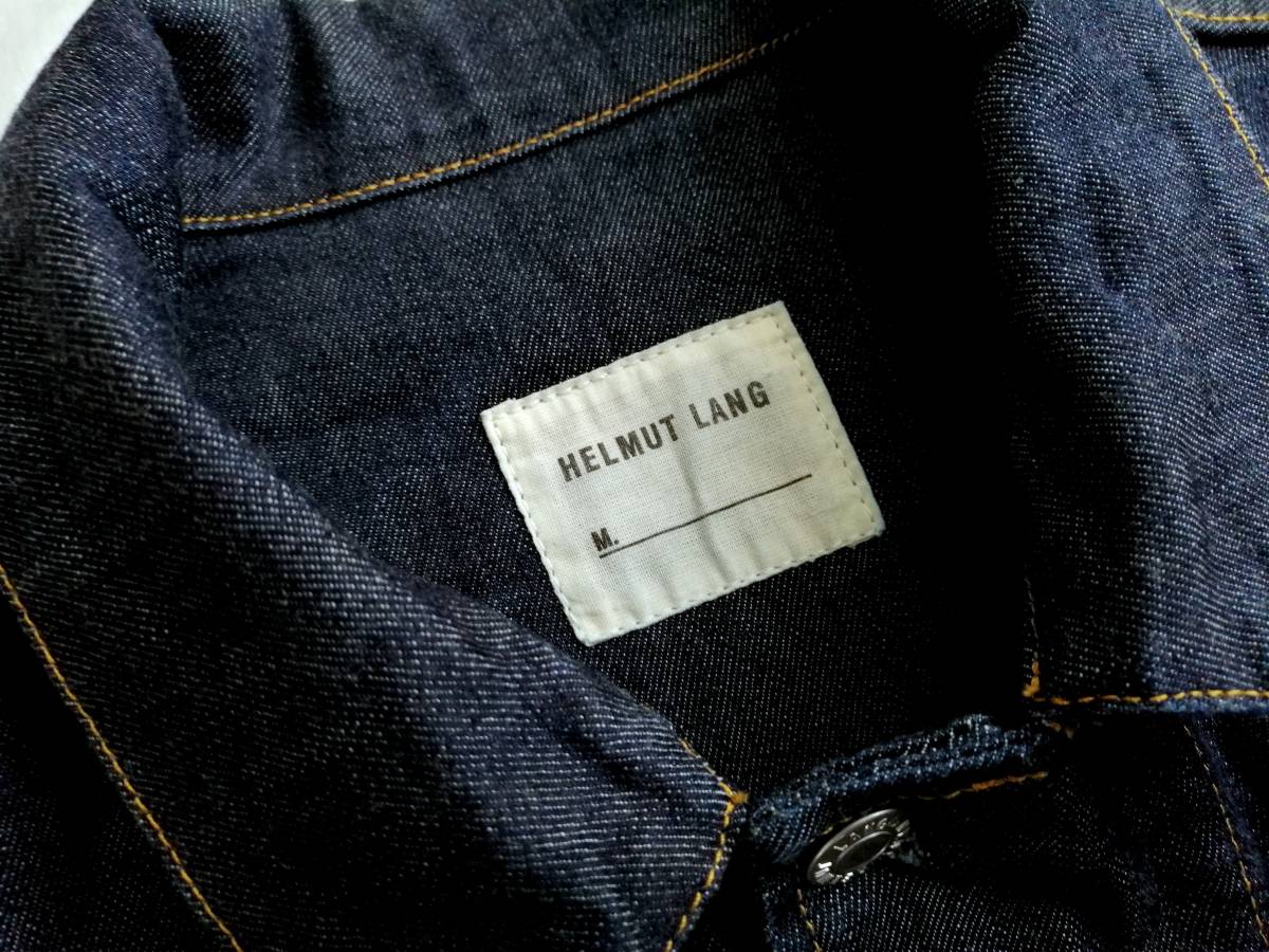 超希少 入手困難 Helmut Lang 美品 本人期 初期 イタリア製 46 デニムジャケット ブルゾン ショート カバーオール Archive ヴィンテージ