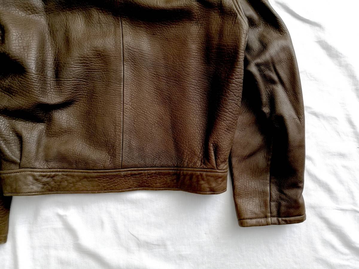 希少 90s Giorgio Armani Archive レザージャケット ブルゾン 希少 90s Giorgio Armani Archive レザージャケット ブルゾン
