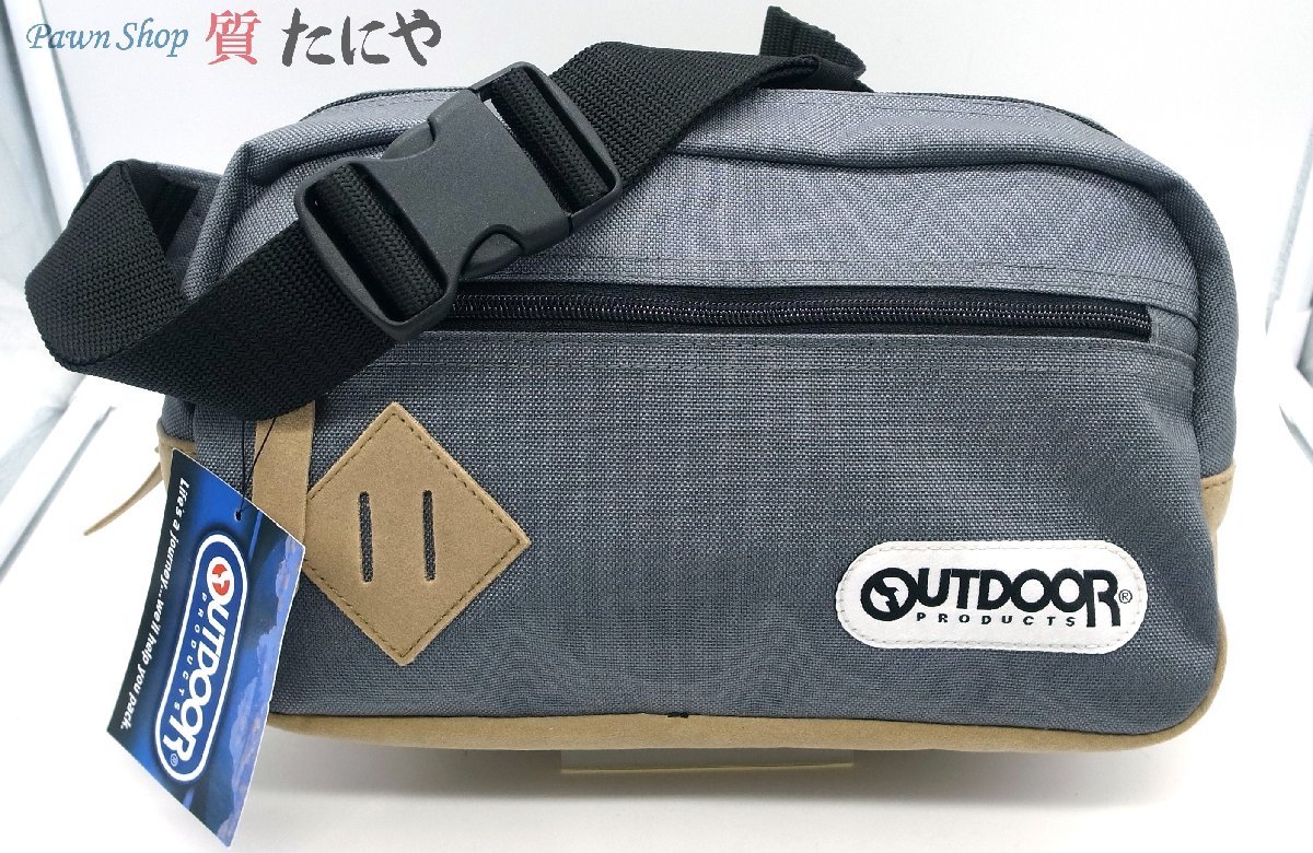 ** нестандартная пересылка бесплатная доставка [ Outdoor Products ]OUTDOOR PRODUCTS Classic сумка "body" наклонный .. плечо .. сумка-пояс серый **