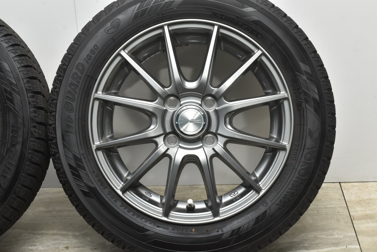 軽自動車に】WEZEN 14in 4.5J +45 PCD100 ヨコハマ アイスガード6 iG60