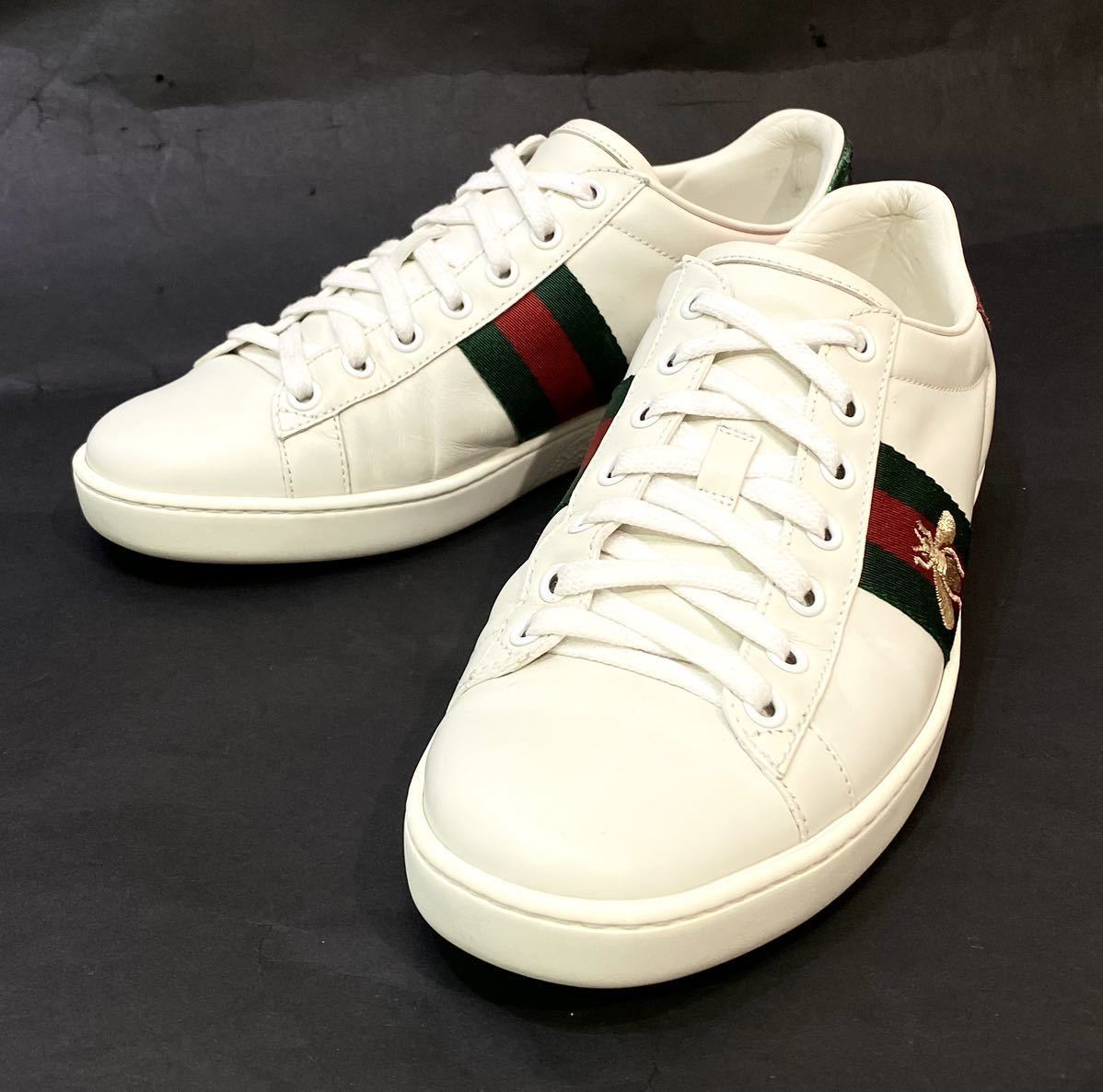 GUCCI MENS エース エンブロイダリー付き シェリーライン BEE刺繍