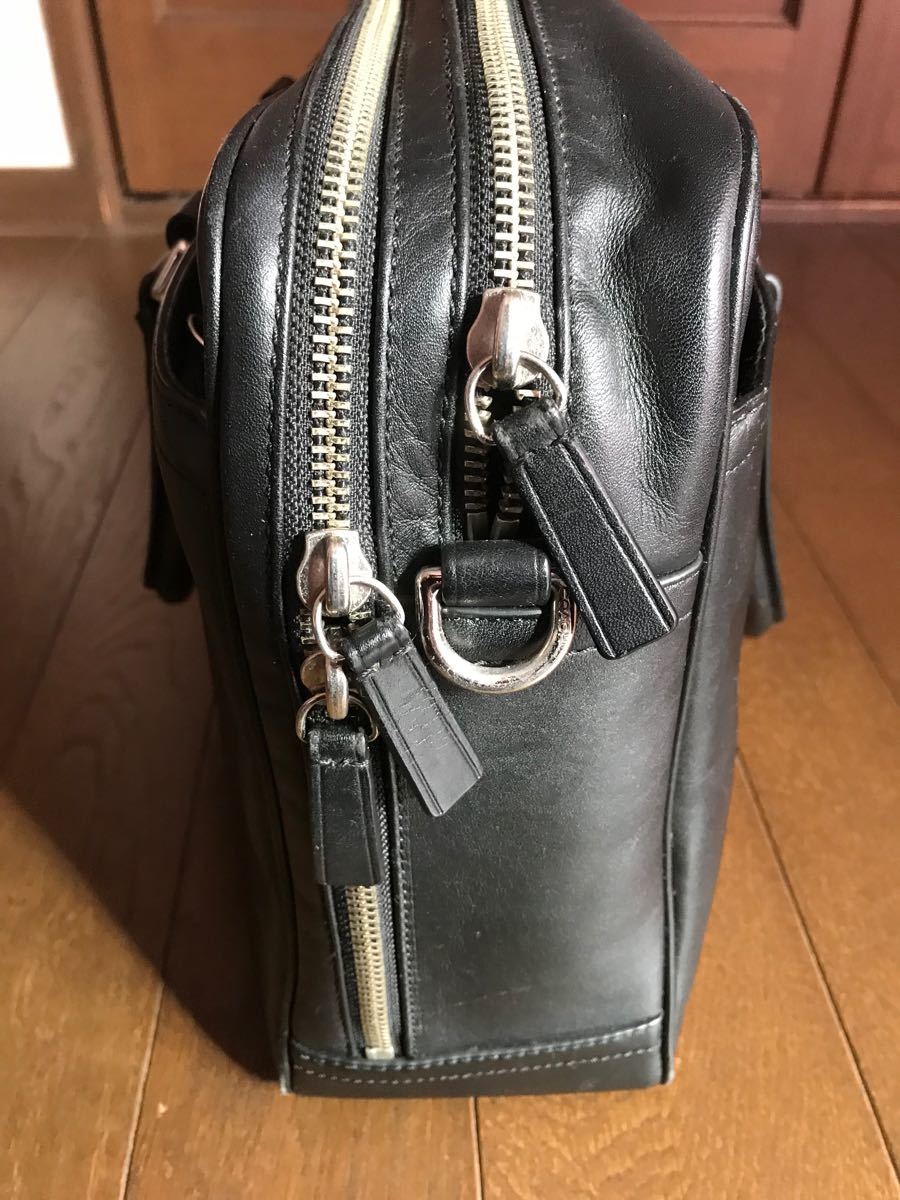 COACH コーチ ビジネスバック 本革 ブラック | noonanwaste.com