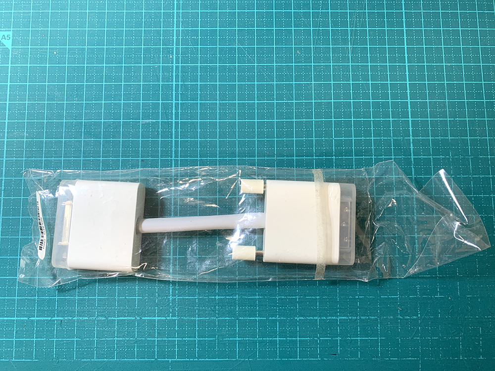 * unused *APPLE original DVI-D ( male - female ) extension connector 