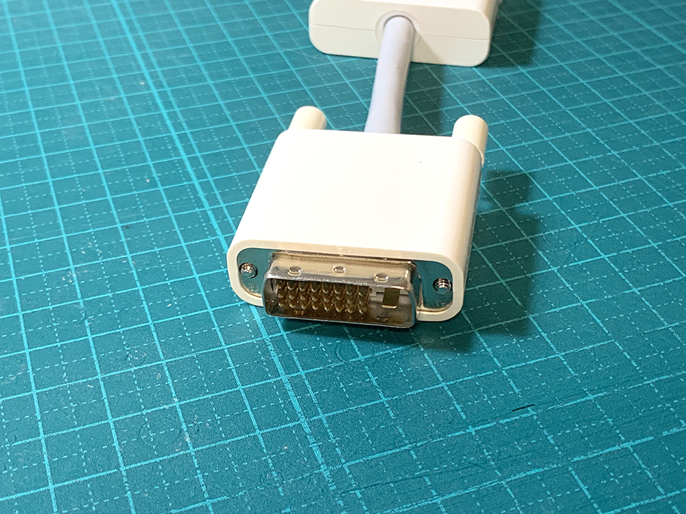 * unused *APPLE original DVI-D ( male - female ) extension connector 