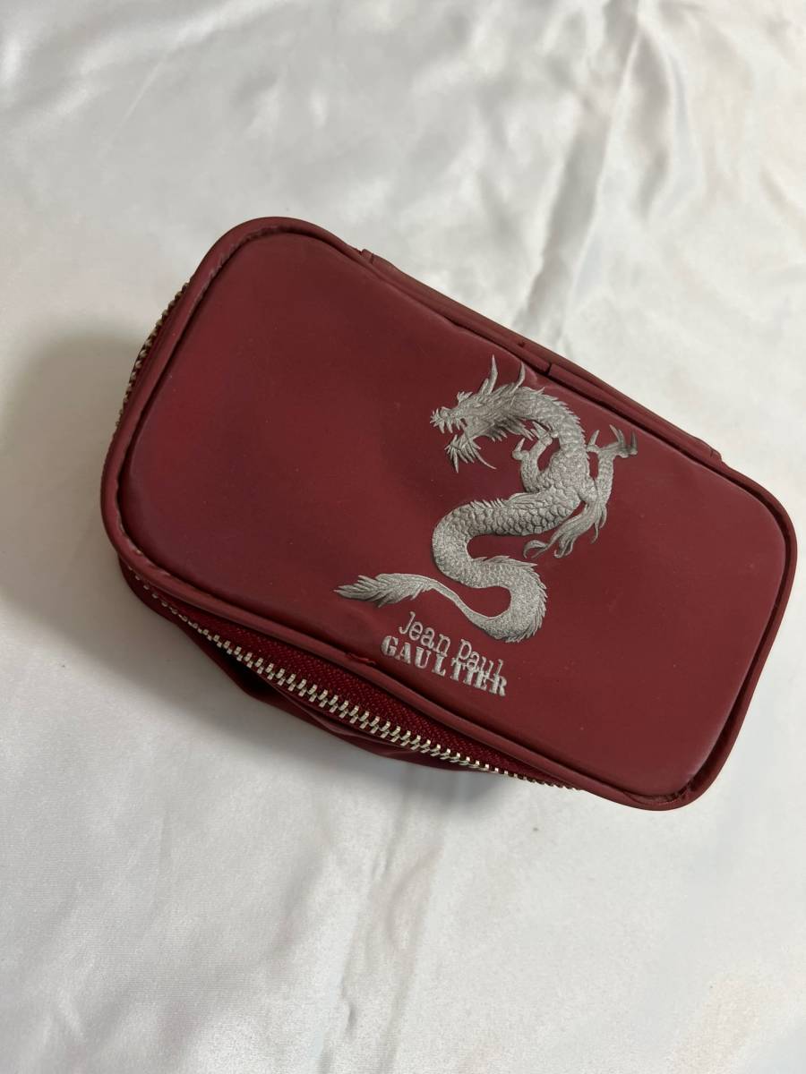 Jean Paul GAULTIER ジャンポールゴルチエ ゴルチェ　ドラゴン　龍　ポーチ　dragon archive pouch accessory bag ミニバッグ_画像2