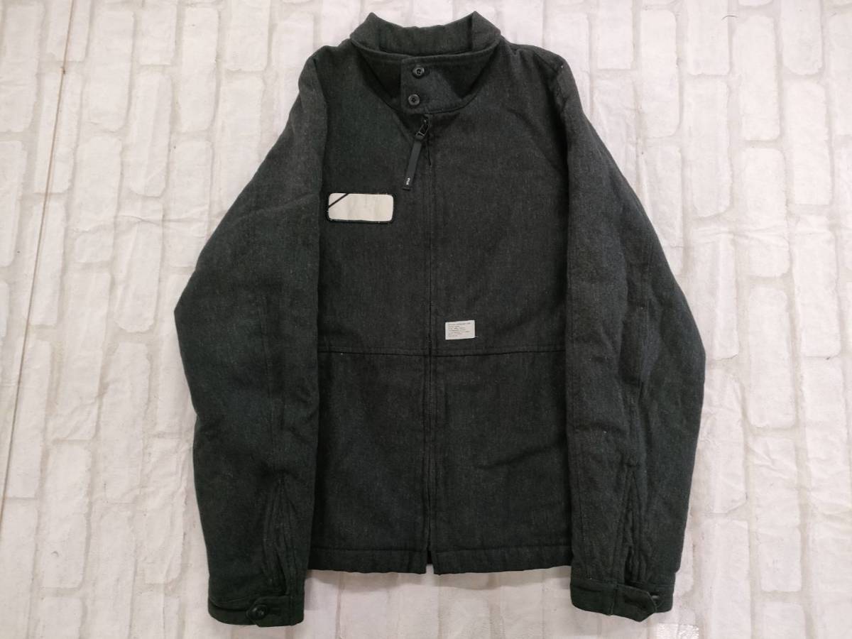 ■Wtaps 07AW GREASE JKT SPDT-JK-M07 GREY ダブルタップス ジップ ジャケット グレー 刺繍 ●221023_画像1