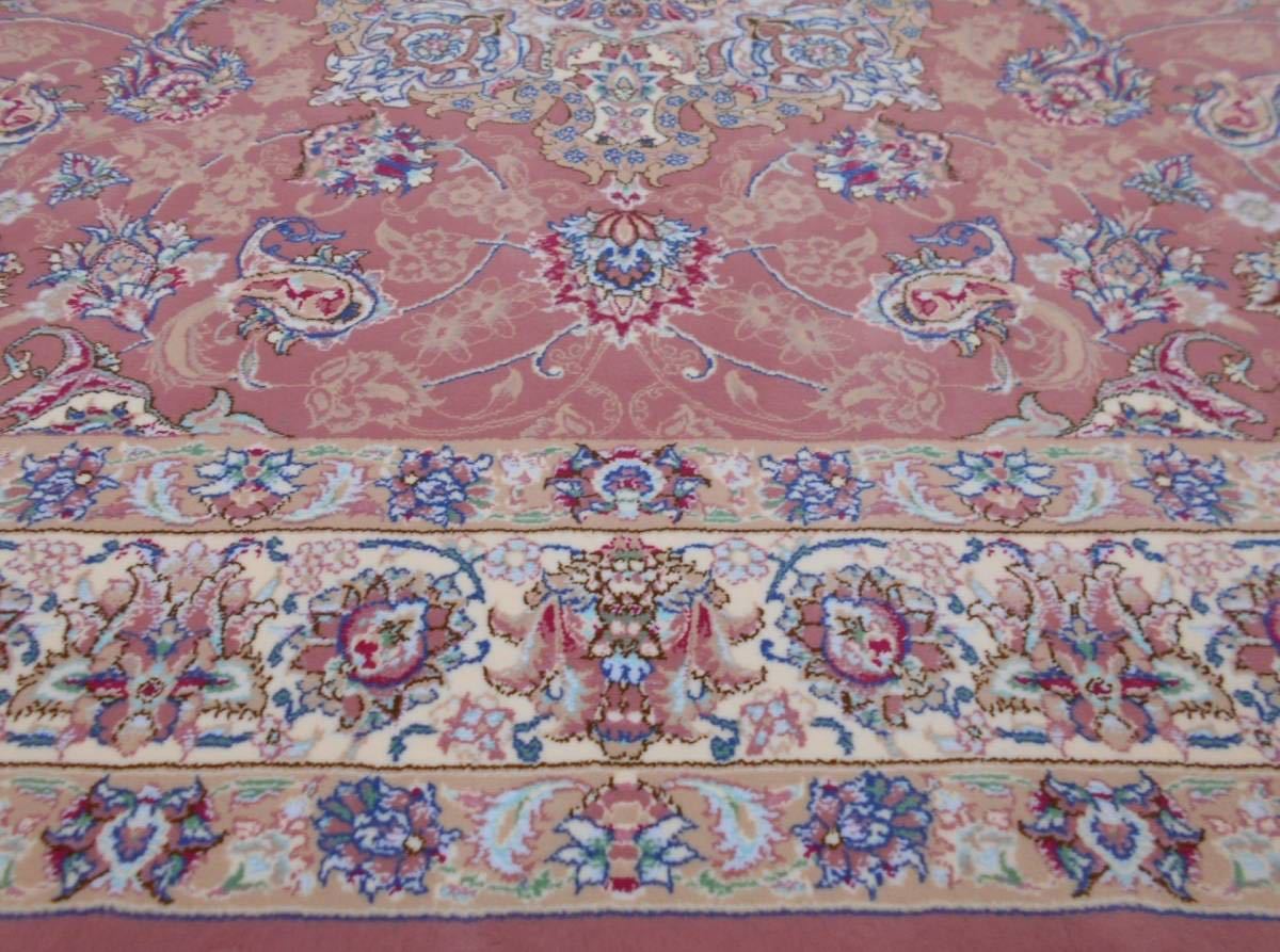 170万ノット！多色織、超高密度！ペルシャ絨毯の本場 イラン産 絨毯！ 150×225cm‐200831_画像5