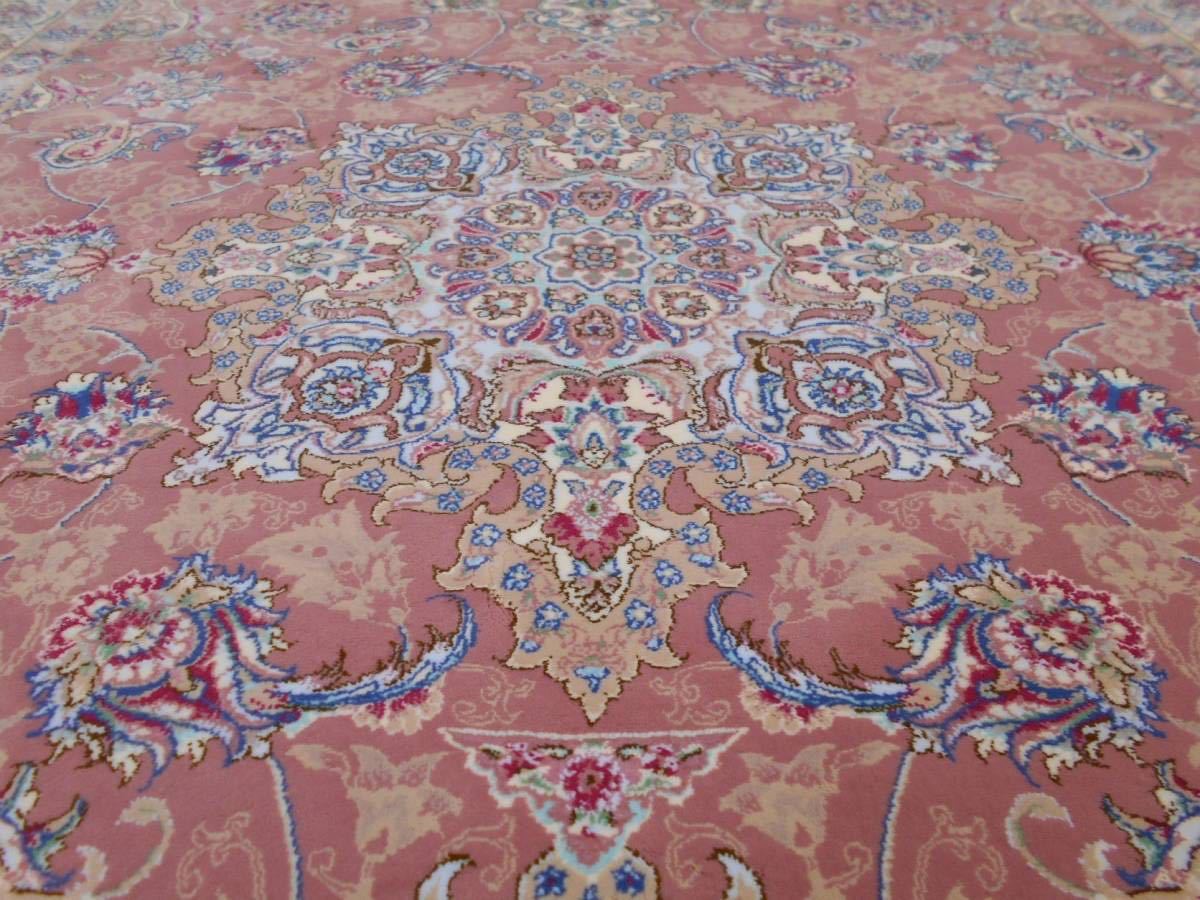 170万ノット！多色織、超高密度！ペルシャ絨毯の本場 イラン産 絨毯！ 150×225cm‐200831_画像6