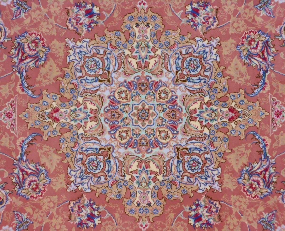 170万ノット！多色織、超高密度！ペルシャ絨毯の本場 イラン産 絨毯！ 150×225cm‐200831_画像3