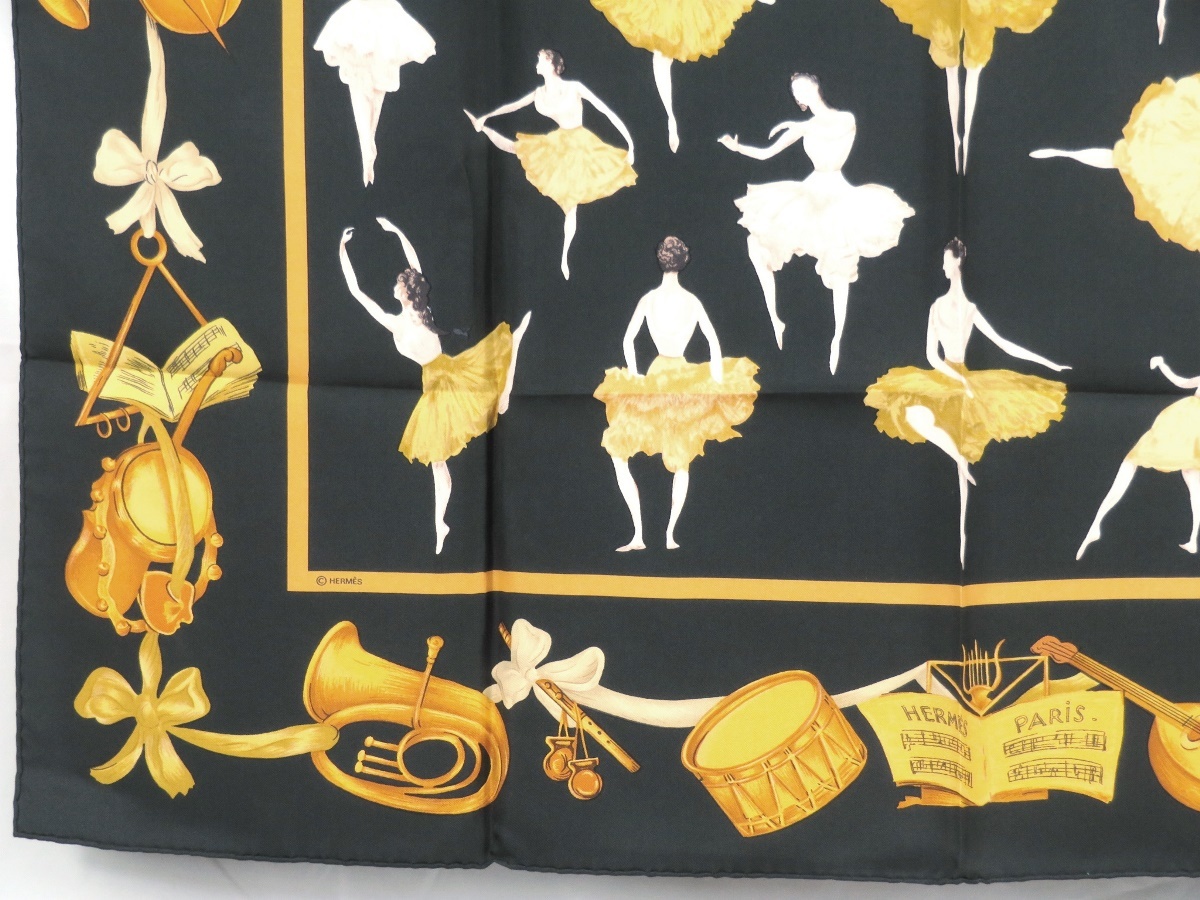 美品】 エルメス カレ 90 LA DANSE ラ・ダンス スカーフ バレエ
