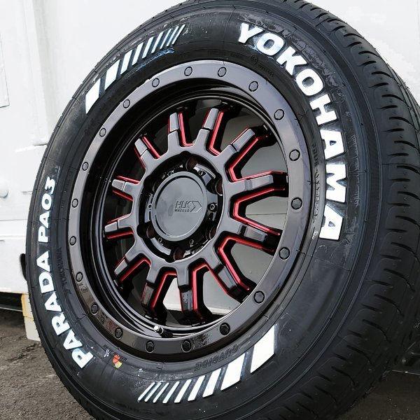 200系ハイエース レジアスエース 16インチ ホワイトレター 215 パラダ