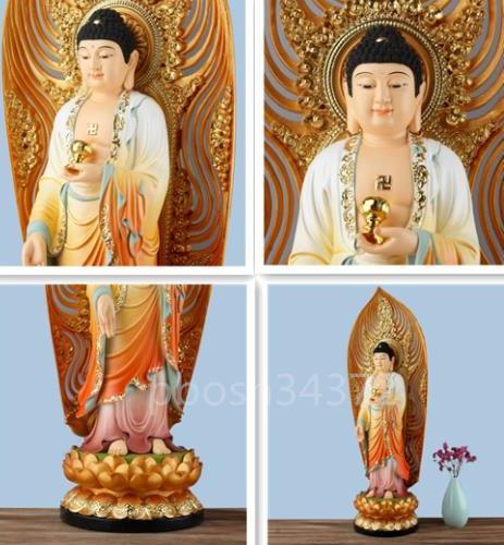 いただき ヤフオク! - 極上品 西方三聖立像 精密彫刻 仏教三聖工芸品 ...