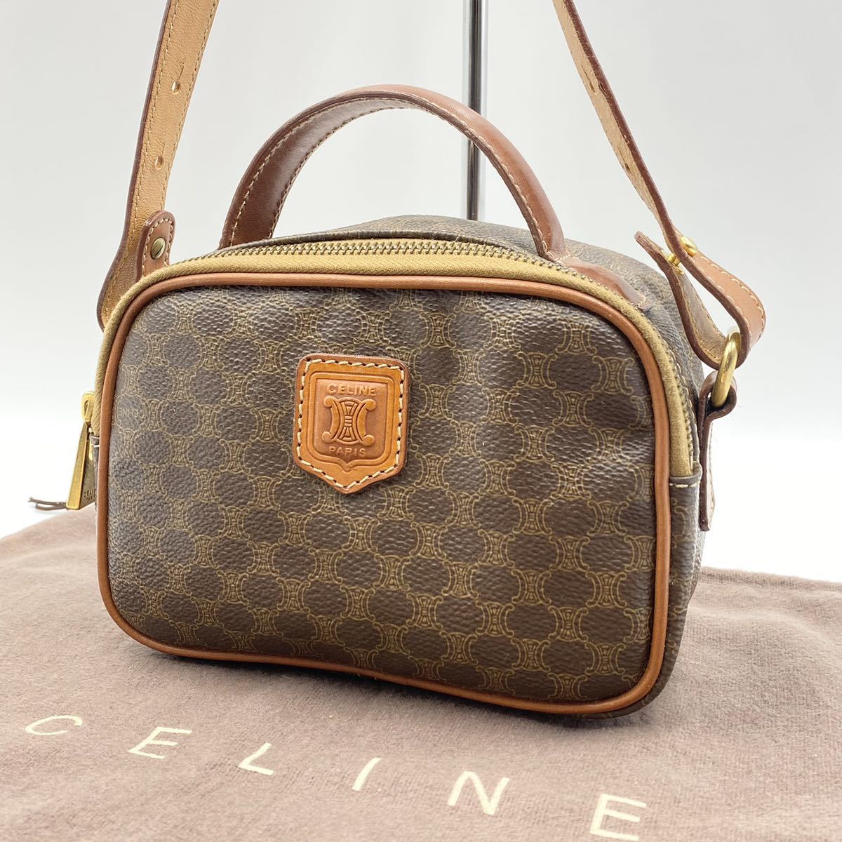 CELINE ショルダーバッグ 2Ways マカダム柄