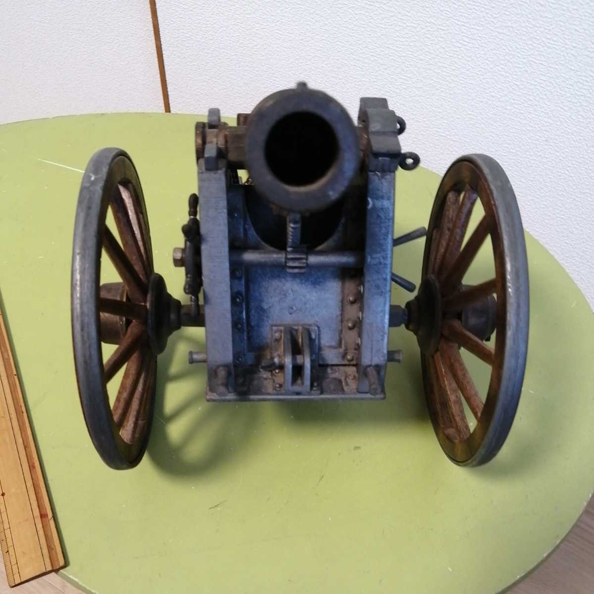 きます ヤフオク! 大型大砲 鉄と真鍮で MORTERO1895とプレートあり