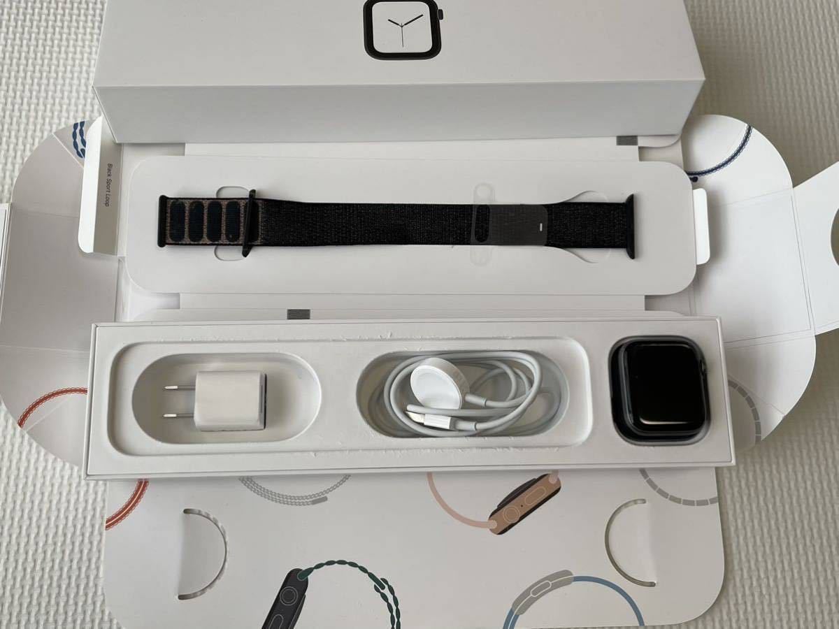 Apple Watch series4 44mm スペースグレイ アルミ transparencia3 